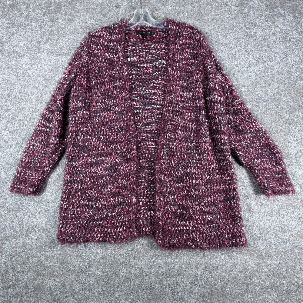 Lane Bryant Cardigan Sweater Womens 14/16 Multi Popcorn Chunky‎ Knit Open Front